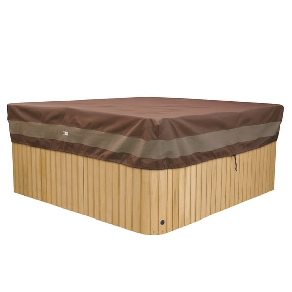 Duck Covers Ultimate Waterproof 86 Inch Square Hot Tub Cover Cap