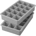 thumbnail image 4 of Tovolo Perfect Cube Ice Trays S/2 Oyster Gray, 4 of 6