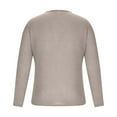 thumbnail image 3 of Cmfcve Men's Plus Size Tops V-Neck Loose Knit Pullover Tee Thin Solid Color Long Sleeve Base Layer Shirt, 3 of 6