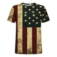 thumbnail image 4 of Men's 4th of July Patriotic T-Shirt - Funny American Flag Graphic Crewneck Tee, Moisture-Wicking Short Sleeve Top for Running, Hiking & Summer Camping, Memorial Day Independence Gift, 4 of 5