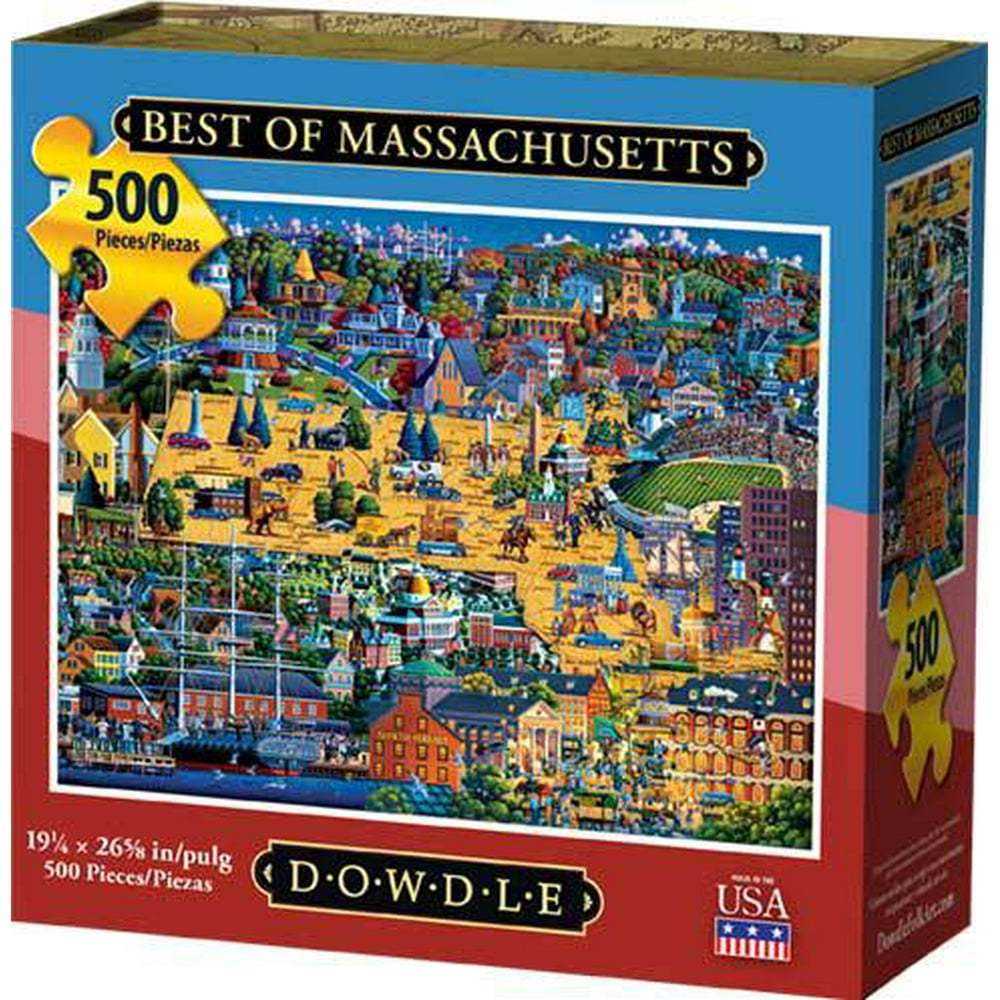 Dowdle Jigsaw Puzzle Best of Massachusetts 500 Piece