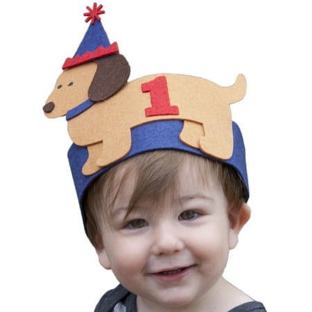 mud pie mud pie baby boys infant puppy birthday hat blue one