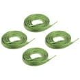 thumbnail image 1 of 2 pares de cordones planos brillantes, 43" cordones metálicos brillantes para zapatillas, botas, patines y zapatos de correr, verde claro, 1 of 7