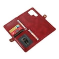 thumbnail image 5 of JTCASES for Samsung Galaxy S23 Ultra Wallet Case, Detachable Back Magnetic Closure 2-in-1 Shockproof Purse Cover with Card Slots, Faux PU Leather Flip Stand Wristlet Strap Shockproof Cover, Red, 5 of 16