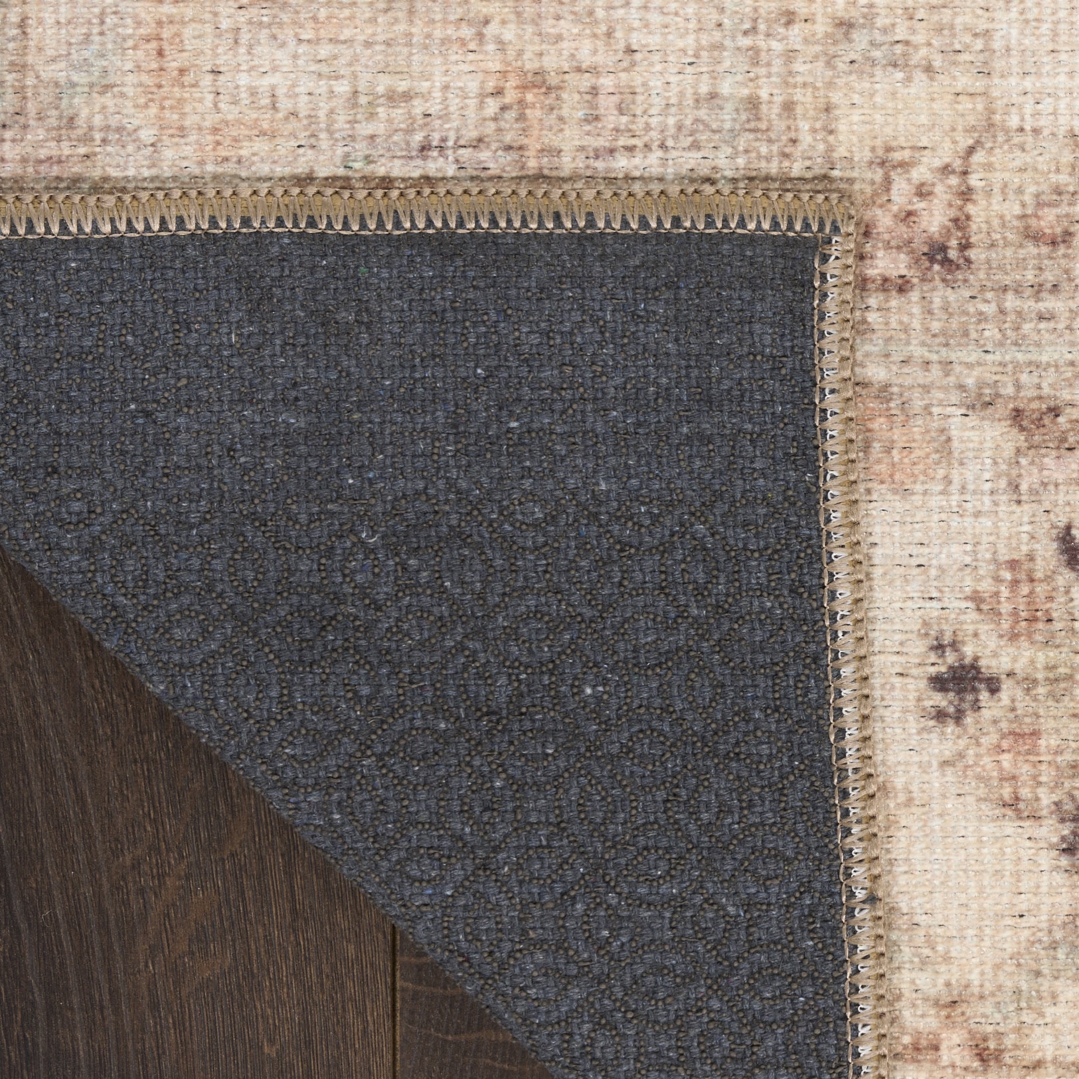 Nourison Vintage Washables 9' x 12' Beige Vintage Indoor Rug