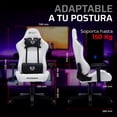 thumbnail image 2 of Silla Gamer BALAM RUSH LIGHTNING RUSH V2 RGB Ergonomica Reclinable 135° 150Kg Reposabrazos 3D Piston Clase 4 Blanco BR-940573, 2 of 7