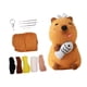 thumbnail image 1 of Bolsa de juguete de peluche de capibara Accesorios Artesanías Suministros de fieltro Fieltro con aguja A, 1 of 9