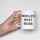 thumbnail image 4 of Mug Funny World's Best Boss 11 Oz Coffee Mug, White The Office Tv Show, 4 of 5
