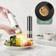 thumbnail image 3 of 2PCS Pepper Grinder Electric Salt and Pepper Grinder Set Electric Salt and Pepper Shaker Automatic Grinding Ceramic Grinding Core (Black&White), 3 of 4
