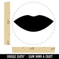 thumbnail image 2 of Lips Mouth Solid Self-Inking Rubber Stamp Ink Stamper - Yellow Ink - Medium 1 Inch, 2 of 7