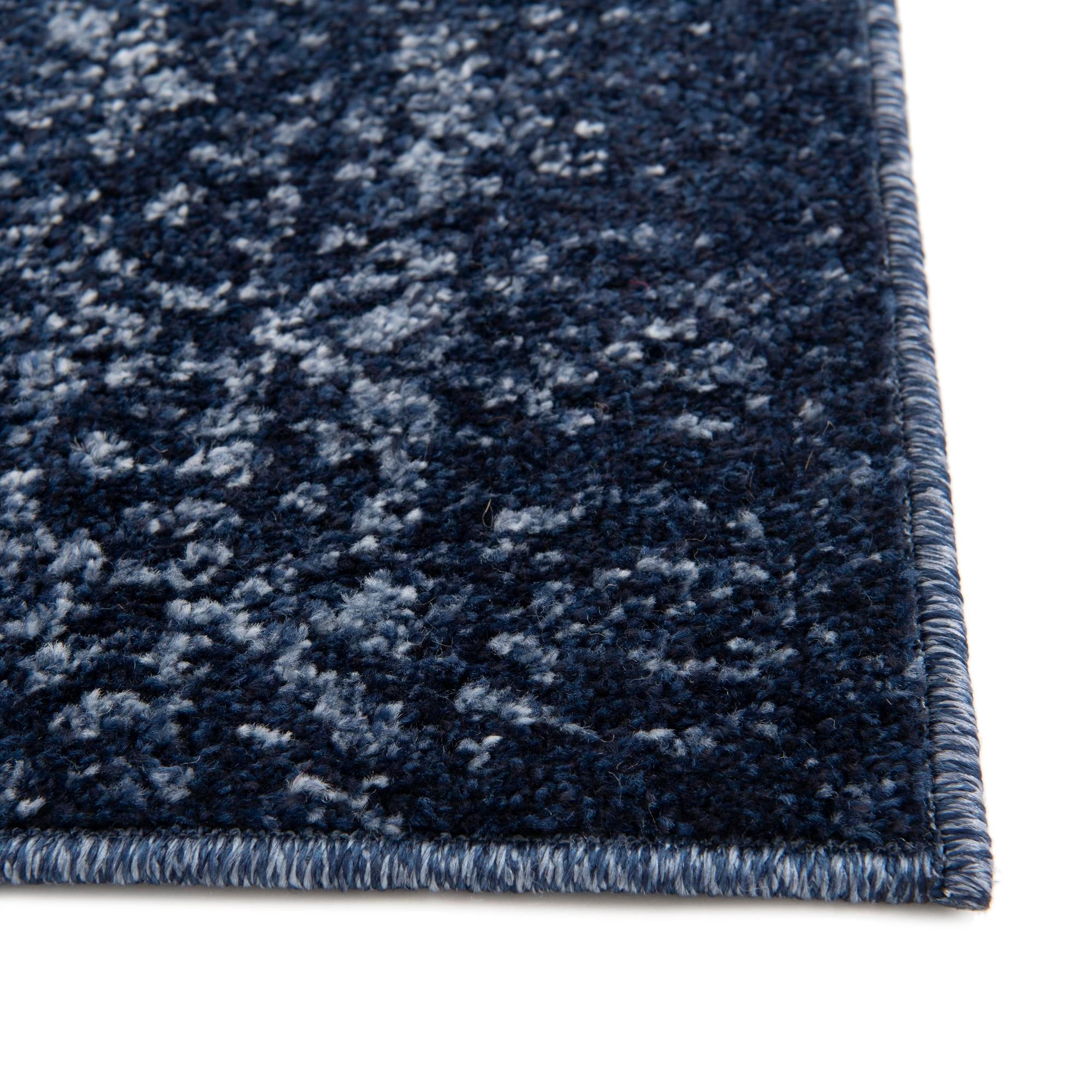 Rugs.com Angelica Collection Rug – 3' x 5' Blue Medium Rug Perfect For Entryways, Kitchens, Breakfast Nooks, Accent Pieces