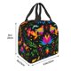 thumbnail image 3 of Easygdp Mexican Flower Traditional1 Bolsa Térmica Premium - Tela Oxford Impermeable, Gran Capacidad, Bolsillo Frontal, Unisex para Trabajo, Escuela, Actividades al Aire Libre y Picnics, 3 of 8