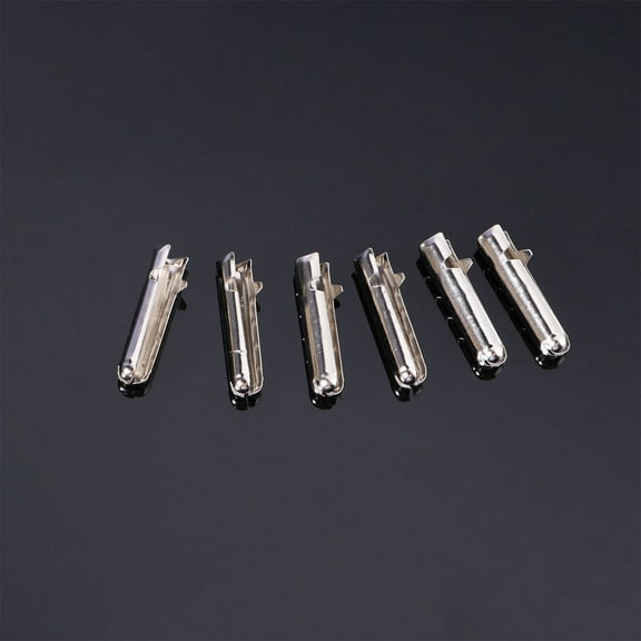 Masteelf Durable Metal Shoelace Repair Tips for Sneakers Easy Crimping Replacement 100 PCS Silver