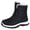 Black, variant on Women's Winter Waterproof Snow Boots Lined Faux Fur Lace Up Platform Non-Slip Casual Warm Shoes