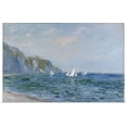 thumbnail image 1 of Great BIG Canvas | Rolled Claude Monet Poster Print entitled Cliffs and Sailboats at Pourville, 1 of 4