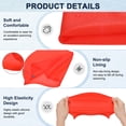 thumbnail image 2 of Uxcell Gorro de Natación de Silicona 1-Pack para Mujeres y Hombres, Sombrero de Natación Impermeable No Deslizante Duradero [Rojo], 2 of 6