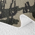 thumbnail image 5 of Castle Fairy Woodland Animal Bear Quilt King,Rustic Branches Camouflage King Coverlet Set,Dark Gray, 5 of 7