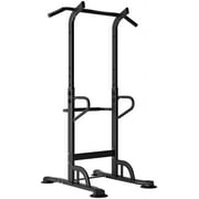 SOGES Power Tower Dip Station Pull Up Bar Multi-Function Strength Training Fitness Workout Station for Home Office Gym, Black, 330lbs