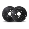 thumbnail image 2 of KarParts360 For Ford F-150 2015 2016 2017 Rotor Set | Black | Drilled And Slotted, 2 of 8