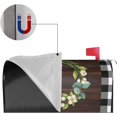 thumbnail image 3 of Wreath Monogram Letter G Mailbox Covers, Buffalo Plaid Outdoor Magnetic Mailbox Cover, 21 x 18 in Mail Box Covers for Garden Yard Decor, 3 of 6