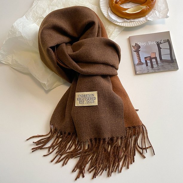 Winter Cashmere Women Scarf Female Luxury Brand Scarves Lady Tassel Bandana Women Solid Shawl Wraps Foulard Tippet Pashmina