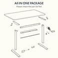 thumbnail image 6 of FLEXISPOT 55" x 28" Home Office Electric Height Adjustable Standing Desk Memory Programmable Presets Computer Desk White and Mahogany, 6 of 8