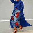 thumbnail image 3 of Karymi Jeans for Women High Waist Floral Print, Large Flower Pattern Loose Wide Leg Denim Trousers with Side Pockets, 3 of 9