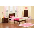 thumbnail image 2 of Metro Twin XL Platform Bed with Open Foot Board in Walnut, 2 of 7