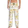 thumbnail image 2 of Kdxio Farm Bee Cute Honey Print Men's Sleep Pajama Pant Lounge Pants with Pockets, 2 of 8