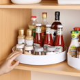 thumbnail image 1 of Estante giratorio para almacenamiento de condimentos, bandeja de encimera multifuncional para aceite, sal, salsa y vinagre, 1 of 5