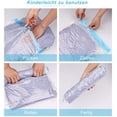 thumbnail image 2 of Sac de voyage sous vide, ensemble de 10 TLG Sacs de compression Sacs à vêtements Sacs de rangement sous vide pour vêtements Couettes Linge de lit Oreillers, rouleaux à la main Aucun aspirateur requis, 2 of 3