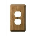thumbnail image 2 of 3-PK Amerelle Contemporary 1 gang Wood Duplex Outlet Wall Plate, 2 of 2