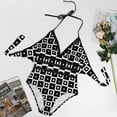 thumbnail image 6 of Retro Square Swimsuit Black And White One-Piece Swimwear Push Up Stylish Bathing Suits Sexy Surfing Custom Bodysuit, 6 of 7