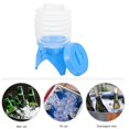 thumbnail image 3 of Gallon Collapsible Folding Water Dispenser Portable Drinks Container with Tap for Outdoor Camping Travelling 5L (Blue), 3 of 4