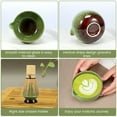 thumbnail image 2 of Evjurcn 4Pcs Matcha Whisk Set Elegant Japanese Matcha Tea Set Matcha Making Kit with Ceramic Matcha Bowl Matcha Whisk Holder Handmade Bamboo Matcha Whisk and Matcha Scoop for Tea Lovers, 2 of 8