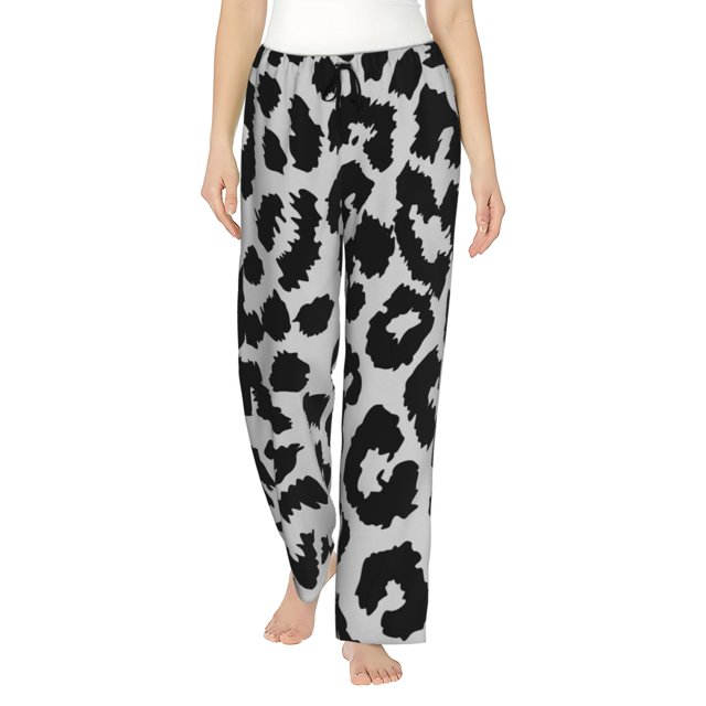 Balery Similar To Leopard Print Pantalones de pijama para mujer, pijamas ultraligeros, pantalones de estar por casa-XX-Large