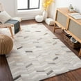 thumbnail image 2 of Surya Medora MOD-08 120x168" Rectangle Fabric Area Rug in Dark Brown/Light Gray, 2 of 5