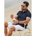 thumbnail image 3 of COOFANDY Men Linen Shirt Lightweight Beach Shirt Button Up Shirts for Men Summer Beach Outfit, 3 of 6