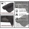 thumbnail image 2 of Home Weavers Inc Classy Bathmat Collection 100% Cotton Non-Slip 2 Piece Bath Carpet set, Bathroom Rug- 17"x24", Bath Rug- 21"x34" Grey, 2 of 5