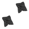 thumbnail image 2 of Guardurnaity Bufanda de mujer Estilo simple Pañuelo de niña Accesorio de ropa creativa Bufandas de niñas elegantes para decoración Ropa blanca Negro 2piezas, 2 of 6