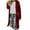 Red#women long velvet cardigan plus size, variant on FAVIPT 2024 Women Classic Double Breasted Coats Lapel Collar Double Button Slim Long Wool Blend Pea Jacket Winter Wool Long Trench Coat