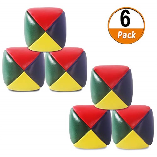 heqishun 6 pack soft juggling balls for beginners juggle balls bulk set