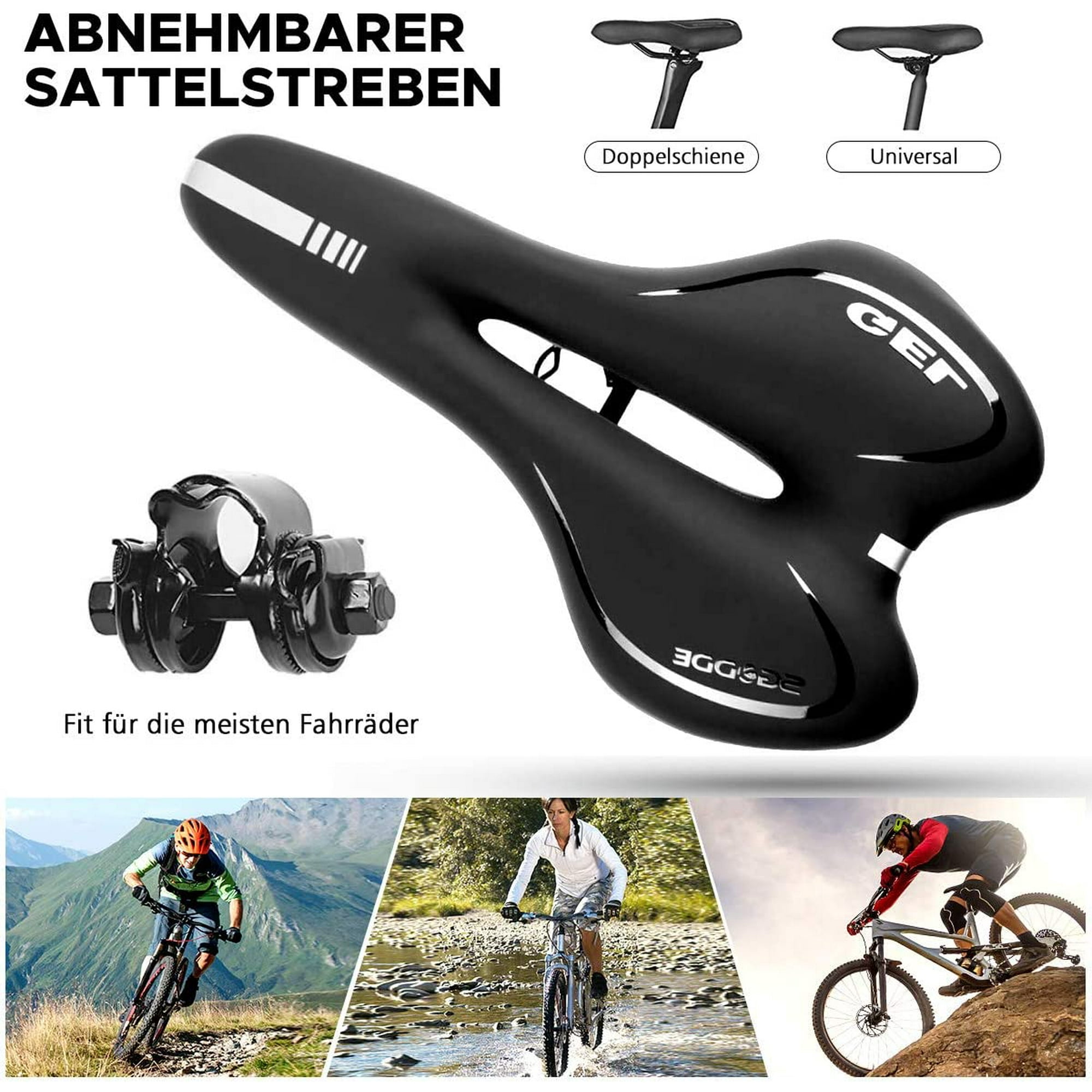 Siège de vélo,01--selle de vélo en cuir PU, confortable, anti choc