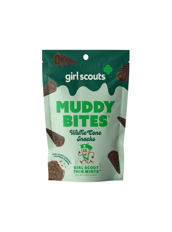 Muddy Bites Girl Scout Thin Mints Waffle Cone Snacks