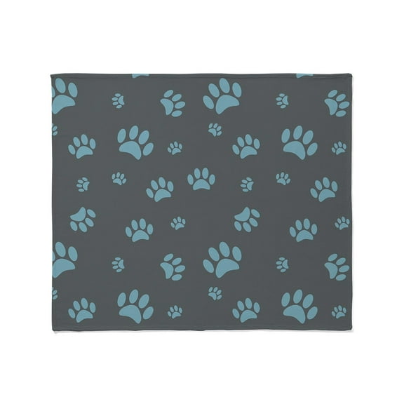 CafePress - Paw Prints Throw Blanket - Soft Fleece Throw Blanket, 50"x60" Stadium Blanket