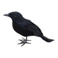 thumbnail image 3 of Cuervos con plumas negras de Halloween, decoración de cuervos artificiales aterradores hechos a mano de aspecto realista para fiestas, eventos, hogar, Estilo A, 3 of 8