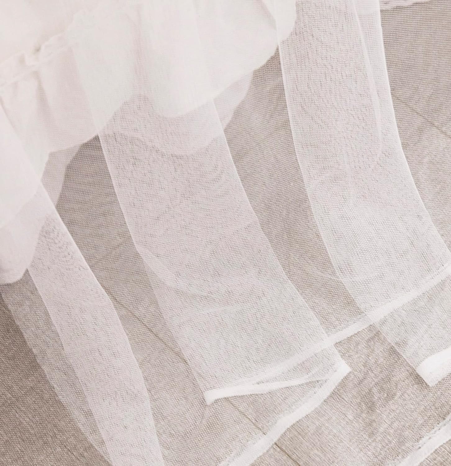 Bed Canopy for Full Queen King Size Bed,Canopy Bed Curtains Elegant Mosquito Net,Mosquito Netting for Camping Patio Indoor Outdoor Bug Net,White