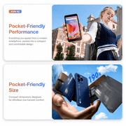 AGM N2 | Small Smartphone | 4.96 Compact Screen | 190g Lightweight | Android 16 Go | Student Friendly 4G Phone | Google Family Link | 3GB+32GB Expandable | Orange | Compatible with T-Mobile Only