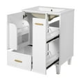 thumbnail image 2 of Christopher Knight Home 24" Bathroom Vanity with Sink, Soft-Close Door & Drawer, White, 2 of 9