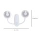 thumbnail image 3 of Yuarrent Ventilador colgante de cuello de plástico, portátil, alimentado por batería, 4800 mAh, 3,7 V, 8 W, 360 grados, para interior y exterior, Electrodomésticos Blanco Yuarrent HA064734-03B, 3 of 6